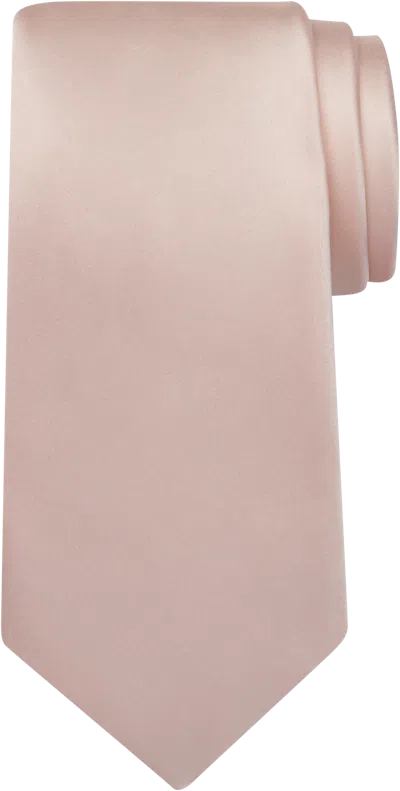 Pronto Uomo Big & Tall Men's Narrow Silk Tie In Pink