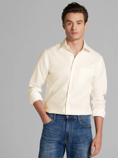 Pronto Uomo Big & Tall Men's Slim Fit Queens Oxford Dress Shirt In Metallic