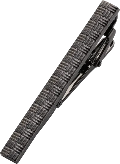 Pronto Uomo Engraved Woven Tie Bar