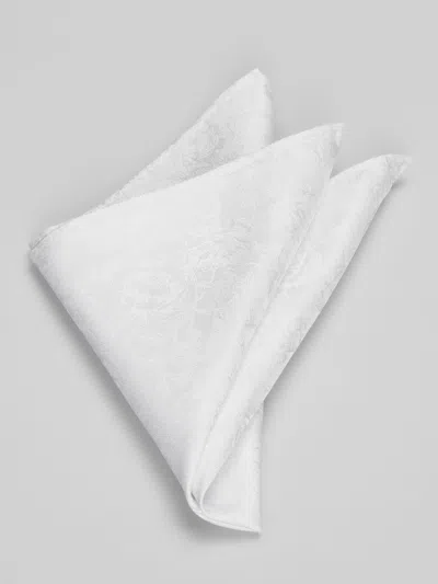 Pronto Uomo Floral Pocket Square In White