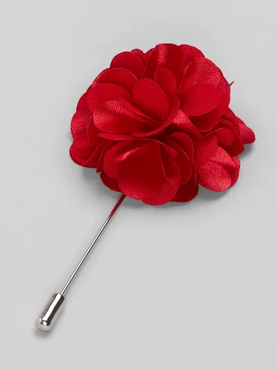 Pronto Uomo Flower Lapel Pin In Pink