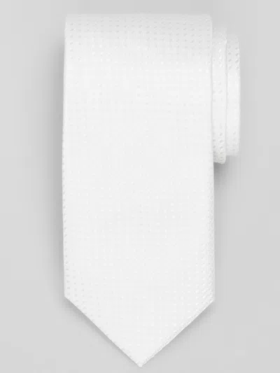 Pronto Uomo Geometric Tie In White