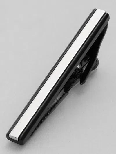 Pronto Uomo Inset Tie Bar In Black