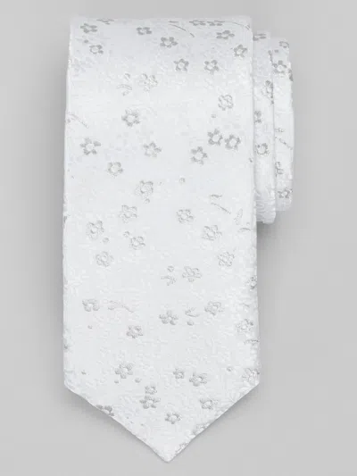 Pronto Uomo Mini Floral Tie In White