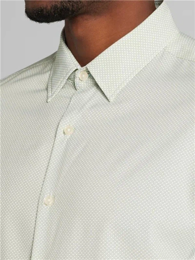 Pronto Uomo Modern Fit 4-way Stretch Button Up Shirt In White