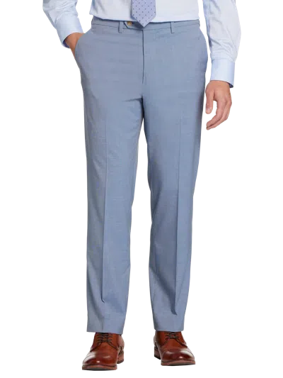 Pronto Uomo Modern Fit Suit Dress Pants In Blue