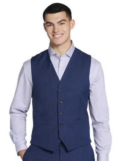Pronto Uomo Modern Fit Suit Vest In Blue