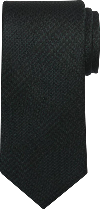 Pronto Uomo Narrow Plaid Tie Forest - Size: One Size - Only Available At Men's Wearhouse In Brown