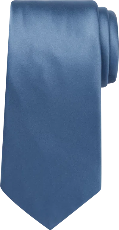 Pronto Uomo Narrow Silk Tie In Blue