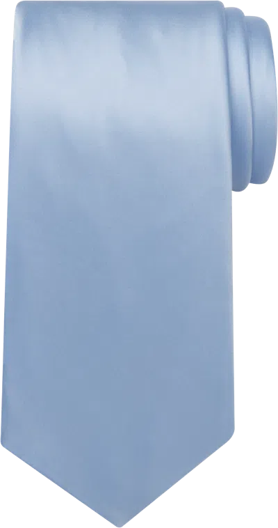 Pronto Uomo Narrow Silk Tie In Blue