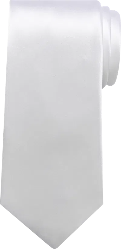Pronto Uomo Narrow Tie In White