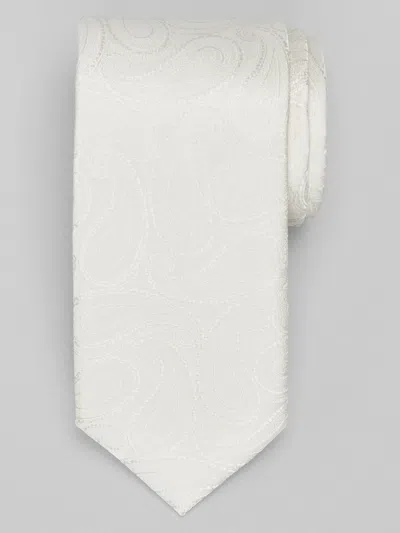 Pronto Uomo Paisley Tie In White