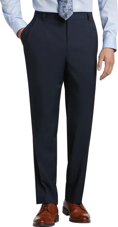 Pronto Uomo Platinum Modern Fit Wool Suit Pants In Blue