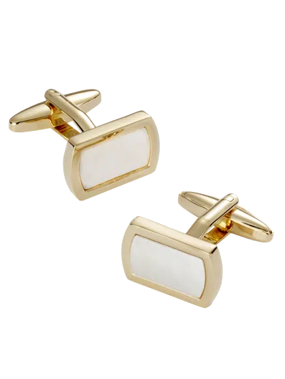 Pronto Uomo Rectangle Mother-of-pearl Cufflinks