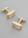 Pronto Uomo Rectangular Stripe Cufflinks