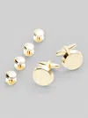 Pronto Uomo Round Cufflink And Stud Set