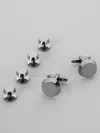 Pronto Uomo Round Cufflink And Stud Set