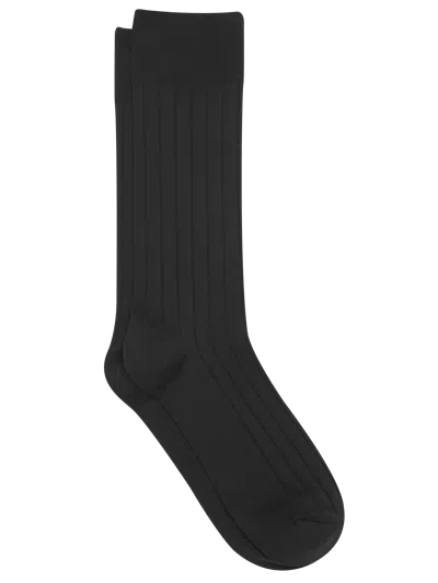 Pronto Uomo Solid Ribbed Tux Socks, 1-pair