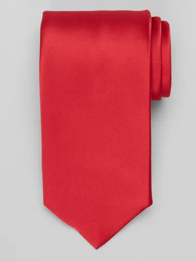 Pronto Uomo Solid Satin Tie In Red