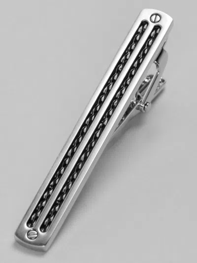 Pronto Uomo Twin Lines Tie Bar