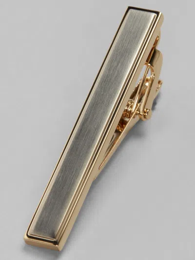 Pronto Uomo Two Tone Border Tie Bar