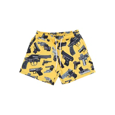Propaganda Arsenal Swim Trunks Men's Swim Shorts Black/yellow In Multi