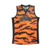 Propaganda Basketball Type Men's Tank Top Tiger Camo Basket Jersey Orange In Orange