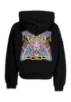 Propaganda Coat Women W Triangle Jaguar Croptop Hoodie Black In Black