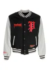 Propaganda College Men's Vest Misery Varsity Jacket Black In Black