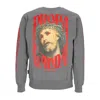 Propaganda Crown Crewneck Gray Men's Crewneck Sweatshirt In Grey
