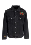 Propaganda Jacket Jeans Men Mantis Denim Jacket Black In Black