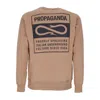 Propaganda Label Crewneck Men's Sweatshirt Camel In Camel