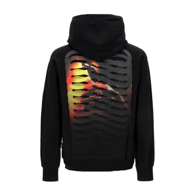 Propaganda Lightweight Hooded Sweatshirt Men Ribs Casino Hoodie Black