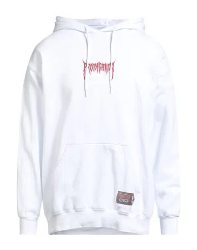 Propaganda Man Sweatshirt White Size Xl Cotton