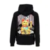 Propaganda Maneki Hoodie Black Lightweight Hooded Sweatshirt In Black