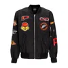 Propaganda Men's Baseball Bomber Jacket Black In Black
