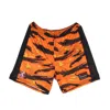 Propaganda Men's Basketball Shorts Tiger Camo Basket Short Orange In Orange