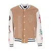 Propaganda Men's College Jacket Dirty Street College Jacket Camel In Camel