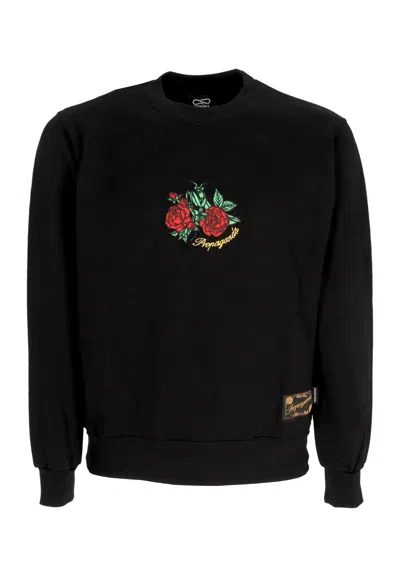 Propaganda Men's Crewneck Crewneck Sweatshirt In Black