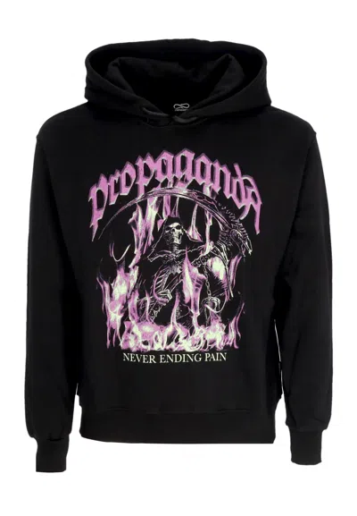 Propaganda Men's Hoodie Drag Hoodie Black