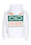 Propaganda Men's Hoodie Label Bicolor Hoodie White In White