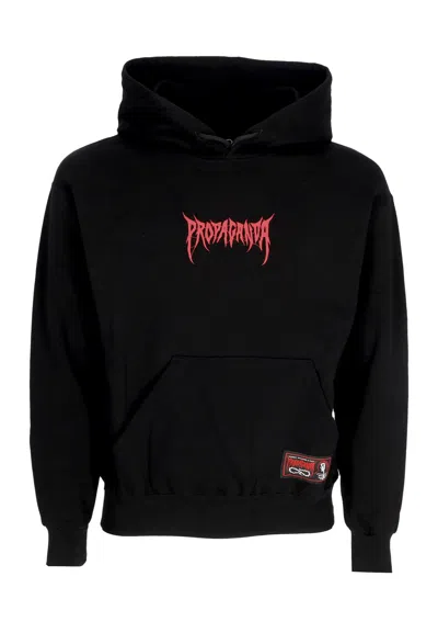 Propaganda Men's Hoodie Ribs Crown Hoodie Black