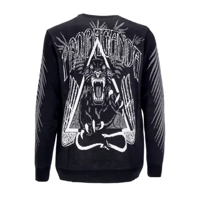 Propaganda Men's Jacquard Jumper Sweater Black