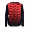 Propaganda Men's Jacquard Jumper Sweater Black/red In Black/red