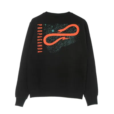 Propaganda Men's Lightweight Crewneck Sweatshirt Dust Crewneck Black