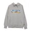 Propaganda Men's Lightweight Hooded Sweatshirt Logo Desert Hoodie Grey In Grey