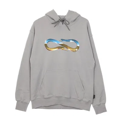 Propaganda Men's Lightweight Hooded Sweatshirt Logo Desert Hoodie Grey