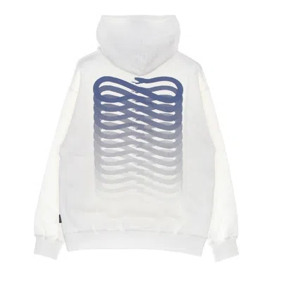 Propaganda Men's Lightweight Hooded Sweatshirt Ribs Blue Hoodie Natural/blue