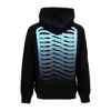 Propaganda Men's Lightweight Hooded Sweatshirt Ribs Hoodie Black In Black