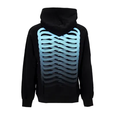 Propaganda Men's Lightweight Hooded Sweatshirt Ribs Hoodie Black